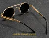 Lunettes de soleil mode Punk ronde cadre femmes et hommes printemps jambe Design lunettes Street Style Focus