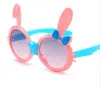 Girls Bunny Bow Gafas de sol Classic Children's Kids Rabbit Ear Gafas de sol Shades Boys Adumbral UV400 6colors