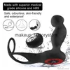 Massagem Controle Remoto Plug Anal Plug Massager Anal Brinquedos Sexo Masculino Vibração Butt Plug Masturbação Unisex Recarregável Adulto Sexo Brinquedo