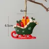 Kerstmis schattige hanger cartoon houten walnoot man trojan paard hangers vakantie decoraties WY1429