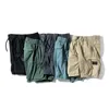 Men Summer Solid Color Casual Shorts Classic Pocket Micro-Elastic Fashion Twill Cargo Big Size 28-38