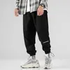 Streetwear Mode Pantalons de survêtement Style coréen Hip Hop Sport Joggers Kpop Pantalons Hommes Vêtements 2020 Pantalon de course noir Mâle P0811