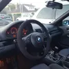 Fai da te tutto in pelle scamosciata nera filo rosso cucito a mano coprivolante avvolgente per BMW E46 E39 330i 540i 525i 530i 330Ci M3 2001-03