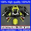 OEM Injektionsform för SUZUKI GSXR 600CC 600 750 CC K1 600CC 2001 2002 2003 Body 19NO.70 GSXR-600 GSXR-750 GSXR600 01-03 GSX-R750 GSXR750 01 02 03 Fairing Yellow Black Kit