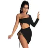 Mulheres Duas peças vestido mini saia designer hoodie + saias sexy bodycon terno festa vestidos de noite esporte casual minidress womens roupas klw6112