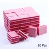 Nail Files 50pcs Per Lot Double-sided Mini File Blocks Colorful Sponge Polish Sanding Buffer Strips Polishing Manicure Tools Prud22