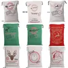 Nieuwste 39 stijlen Kerstmis Grote organische zware Santa Sacks Canvas Candy Gift Bag Xmas Sack Decor