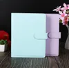 A6 New Vintage Notebook Binder Colorful Leather Notepad Cover Folder Stationery Supplies Simple Christmas Gift For Kids SN2042