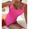 섹시한 여성 원피스 수영복 수영복 여성 솔리드 푸시 업 끈 팬티 Bather 수영복 Monokini 브라질 수영복 folds special fabrica