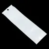 1000 stks White Clear Plastic Rits Lock Small Poly Pakkettas met Hang Gat Rits Zelf Sealing Waterdichte Verpakking Zak