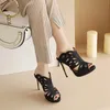 Sandals Women 2021 Summer Gladiator Sexy Peep Toe High Heels Platform Party Night Show Ladies Shoes Plus Size 30-52 21-2