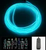 LED Neon Sign El Wire 30m 10 färger ROPE TUBE CABLE 2 3mm DIY Light Strip Flexible Lights Glow Party Bar Dance Decoration268e