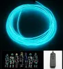 LED Neon Sign EL Wire 30M 10 Colors Rope Tube Cable 2 3mm DIY Light Strip Flexible Lights Glow Party Bar Dance Decoration334B