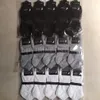 Mens Socks Black White Gray Four Seasons Pure Cotton Letter Ankle Short Breathable Outdoor Leisure Sport