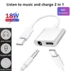 2 en 1 Type-C à 3,5 mm Jack Adaptateur pour écouteurs Connecteur AUX Audio Casque USB-C vers USB-C Convertisseur de charge pour Samsung Xiaomi Huawei