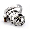 NXY CHASTITY DISPOSITIVO Aço Inoxidável Aço Inoxidável Anel de Pênis Anel Cintura Cinto de Bloqueio de Metal Com Cateter Uretral Bondage Brinquedos Sexuais para Homens CC2141221