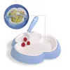 Baby Bowl + Spoon + Gaffel Matning Bordsredskap Innehåller inte BPA Barnens matbordssätta Anti-Scalding Training Plate G1210