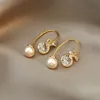 Kristall Bowknot Tropfen Baumeln Ohrringe Vintage Perle Ohrring Frauen Mode Schmuck Ohr Zubehör Geschenk Ohrringe