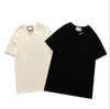 2021 Fashion Classic Luxury Round Neck T-shirts Polo Shirt Löst kortärmad t-shirt Merceriserad Cool Cotton Shirt
