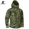 Mege Brand Clothing Autumn Men's Military Camouflage Fleece Jacket Army Tactical Clothing Multicam Male Camouflage Windbreakers 210707
