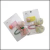 Hair Aessories Baby, Dzieci Klipy Macierzyńskie Dla Baby Girls 2021 Kobieta Cukierki Kolor Kwiatowy Łuk Mesh Opaski DLA Dzwonczynek Drop Delivery FZQI4