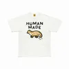 Designer de marca de moda Human Made Pocket T-shirt Men Women Summer Alta qualidade Luxo Manga curta Humano Made Shiirt Duck Print Shert Top Tees 8354
