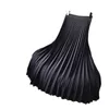 Spring Women Maxi Pleated Skirt A Line Long Skirt Chiffon Liner Zipper & Elastic Waist Casual Party Vintage Midi Skirts 210306