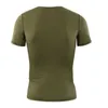 Летний военный стиль тактический камуфляж футболка мужская дышащая быстрая сухая армейская боевая футболка с коротким рукавом сжатие Camo Tee 210707