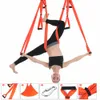 Anti-gravity Aerial Yoga Handles Hammock Fly Swing Trapeze Yoga Inversion Exercises Device Home GYM Hanging Belt Tape Full Set 6 Q0219