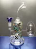 Bong narguilés dab rig verre recycleur fumer pipe à eau couleurs verre bong joint taille 14.4mm cheechshop