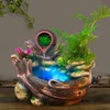 Resin DIY Plants Micro Landscape Waterscape Indoor Potted Succulents Rockery Water Fountain Feng Shui Home Office Decoration