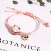 Ceramic Lucky Cat Bell Bracelet Female Student Girlfriends Hand-woven Red Colors Rope Bangle