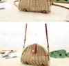 Women's Bag Semicircle Mini Messenger Straw Woven Casual Fashion Rattan Beach Bags