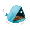 Non-woven Foldable Felt Pet Nest Cat Houses, Shark Type, Removable and Washable RRE11316