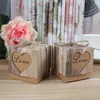 Confezione regalo 50 pezzi Vintage Love Heart Boxes Dolci Bomboniere Bomboniere Forniture per feste di nozze per fai da te
