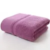 Toalha simples de algodão puro espessado banho praia ginásio piscina cobertor absorvente antiderrapante washcloth 70x140cm