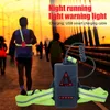 Draagbare lantaarns LED Running Light USB oplaadbare 380lm waterdichte borstlamp voor het joggen Buiten klimmen Wandelvissingsveiligheid WAARSCHUWING