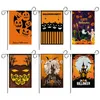 Halloween Garden Flaga Pumpkin 47 * 32 cm Lniana Banner Flagi Halloween Dekoracja Party Supplies T2I52455