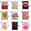 ABCD Style Valentine's Day Flag Flag Flag Linen Holiday Courtyard Баннер Флаги Украшение T2i53237