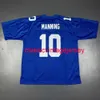 Stitched Men Women Youth Eli Manning Team Color Jersey Embroidery Custom XS-5XL 6XL