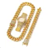 3pcsset mens Hip hop iced out bling Chains Diamond Necklace Bracelets Watch cuban Link Chains Fashion Hiphop Jewelry Sets3202669