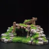 Aquarium Resin Moss Bridge Hide Cave Rockery Decor voor aquarium Ornament