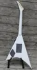 Promotion! Jack son Exclusive Randy Rhoads RR 1 Black Pinstripe White Flying V Electric Guitar Gold Hardware, Block Inlay, Tremolo Tailpiece