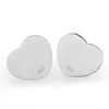 Fashionable Simple Tiny Love Heart Earrings Female Ear Minimalist Stainless Steel Stud Earrings Hypoallergenic Jewelry Gift 3 Colour Select