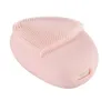 Escova de limpeza facial de silicone com 42 graus aquecido cristal natural rosa quartzo jade pedra massage massageador impermeável pele cuidado beleza ferramenta