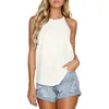 Dames Casual Tanks Tops Mouwloze Halter Racerback Zomer Basic Tee Shirts Camis Beach Blouses Loose Vest