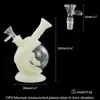 Hookahs 6.4'' Space Capsule Silicone Hookah Water Pipes Glass Bong Dab Rig Joint Heat Resistant