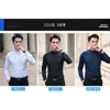 BROWON Brand Men Shirts Business Long Sleeve Stand Collar Cotton Male Shirt Slim Fit Designs Men's Fahion 210809