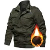 Mens Inverno Pile Giubbotti Caldo Con Cappuccio Termico di Spessore Outwear Cappotto Maschile Multi-tasca Giacca Militare Parka Hombre Plus Size 6XL