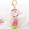 Creative Macarons Cake Keychain LADUREE Effiel Tower Ribbon Key Chain Ring Women Handbag Bag Charm Fashion Trinket Wholeasle G1019